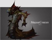 Official art for Abyssal Creature from Mirror of Fate.