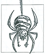 Dracula's Curse design sketch of Spider in The History of Castlevania e-book