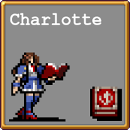 Charlotte's select profile in Vampire Survivors.