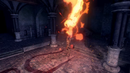 Trevor prepares to strike his final blow.