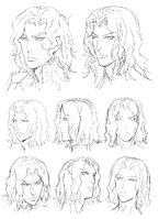 Hector expressions sketches from the art book.