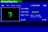 Bone Liquid enemy list entry from Harmony of Dissonance.