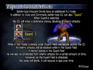 Guard Mode ability of the Battle-Type Innocent Devil, from Curse of Darkness