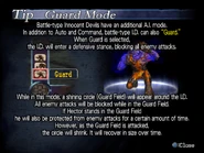 Guard Mode ability of the Battle-Type Innocent Devil, from Curse of Darkness.