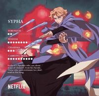 Sypha's stats.