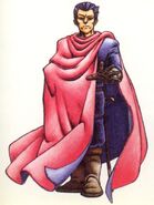 Alucard artwork from the Tokuma Shoten Akumajō Densetsu Guide Book.