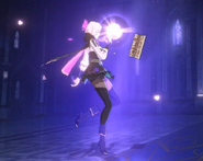 Leah summoning an orb in Moonlight Rhapsody