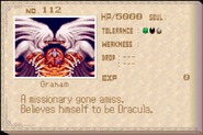 Graham's enemy list entry from Aria of Sorrow.