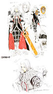 Alucard's concept artwork from the Ultimate Judgment Guide