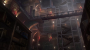 Merman Statue in "Shadow Battles" in the Castlevania animated series. (left shelf, top row)