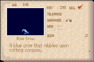 Blue Crow enemy list entry from Aria of Sorrow.
