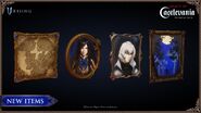 Portraits of Shanoa and Soma, as well as a map, from the update.
