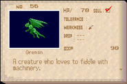 Gremlin's enemy list entry from Aria of Sorrow.