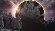 Dracula's Castle being sealed in the eclipse. (artwork from Grimoire of Souls)