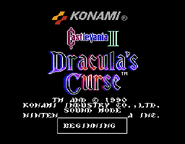 Sound Mode from Dracula's Curse (press A + B + START at the title screen)