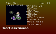 Tin Man enemy list entry from The Dracula X Chronicles version of Symphony of the Night.