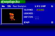 Red Skeleton enemy list entry from Harmony of Dissonance.