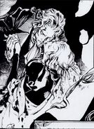 Dracula and Lisa in the Konami Magazine - Nocturne in the Moonlight manga.