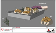 Roasted garlic model sheet from the Castlevania animated series.