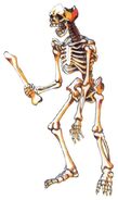 Skeleton Warrior's official artwork from Castlevania (N64).