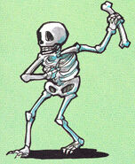 Skeleton in the Japanese Castlevania manual