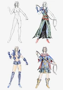 Concept arts of Sonia by Greg Orduyan.
