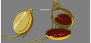 Saint Germain's pocket watch mirror model from the Castlevania animated series.