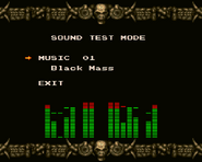 Sound Test Mode from Akumajō Dracula (X68000)