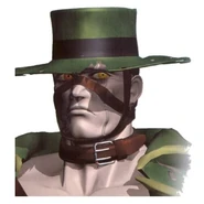 Cv64-offart51.jpg (38 KB) Coller - Ein frankensteinartiger Jäger, mit einer Shotgun. Sein Desing wurde für den Gardener benutzt.