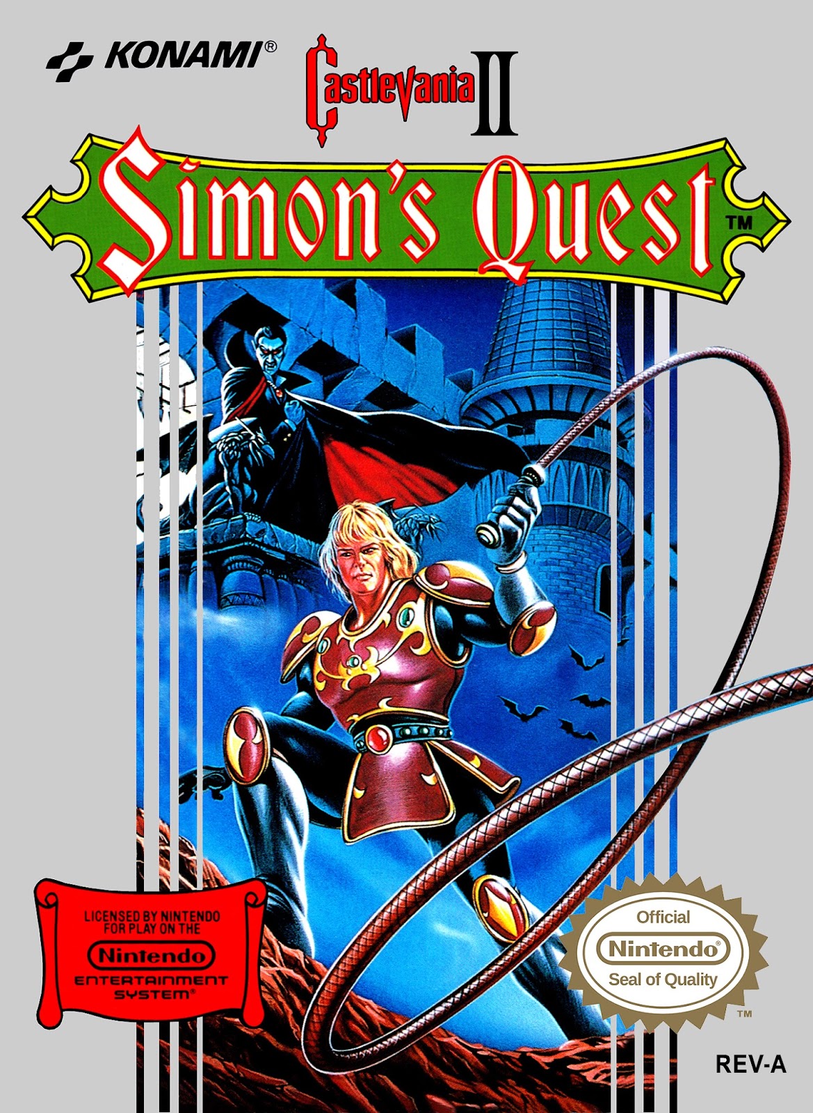 Castlevania II: Simon's Quest Redaction  (NESDG) Nintendo Entertainment  System - Game Case Only - No Game 