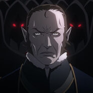 Zufall A male Germanic vampire that expertly uses a single-edged glaive with a serrated back-blade.