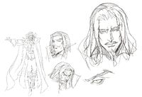 Dracula concept sketches.