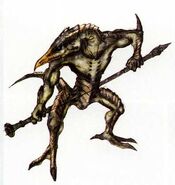 Concept art of Slogra from the BradyGames Curse of Darkness Official Strategy Guide.