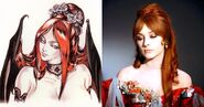 Comparison between the Succubus from Symphony of the Night and Sharon Tate in The Fearless Vampire Killers.