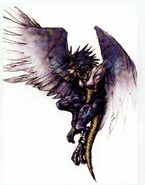 Harpy concept art from Curse of Darkness.