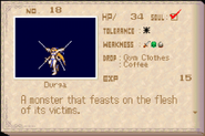 Durga's enemy list entry from Aria of Sorrow