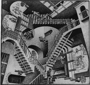 M c escher relativity.jpg (1.81 MB) Relativity by M. C. Escher.