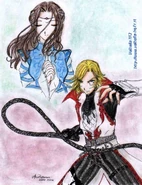 Sara behind Leon by Akira Rodhernan