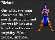 Richter in Darkmoon's Silly Web Comic sprite comic