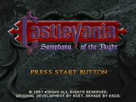 SOTN Hacked Title Screen