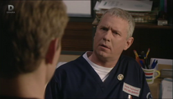 Dan confronts Charlie with a complaint made by one of the ward managers about the latter's conduct.