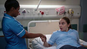 Louise introducing herself to Jade