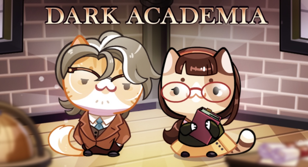 grave-fish468: dark academia cat icon coffee