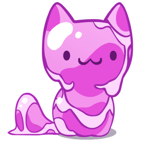 I just found the cutest slime cat gif