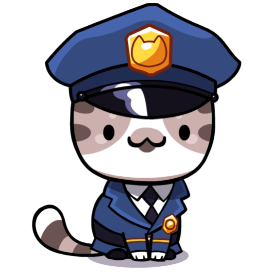 uniform police cat