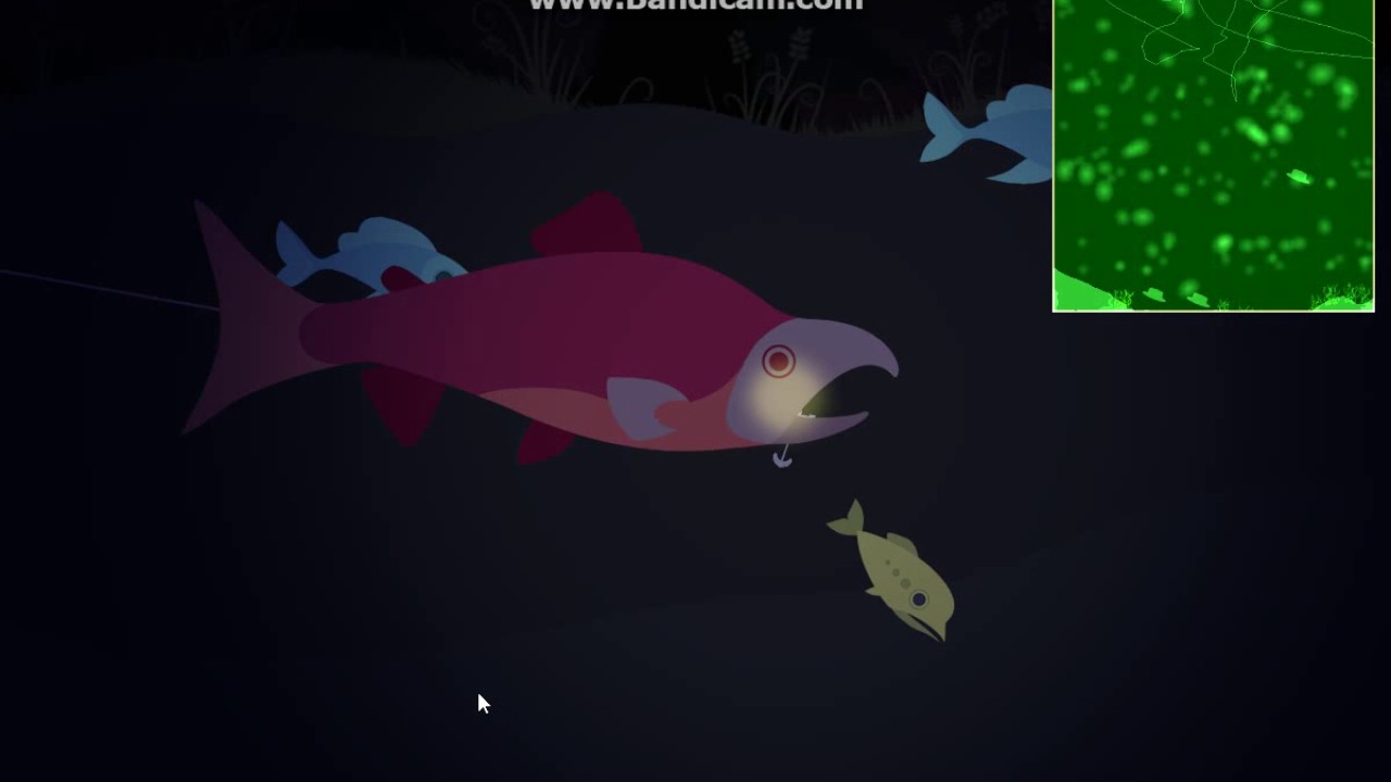 Cat goes fishing not full screen