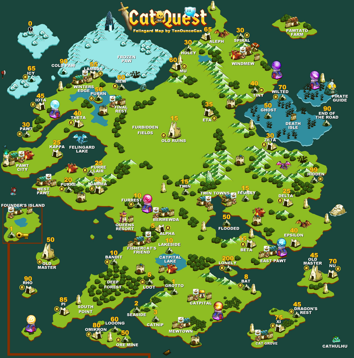 Карта cat quest