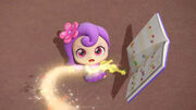 Ariaping using her magic