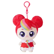 Puffping plush keychain