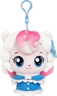 Iceflakeping plush keychain
